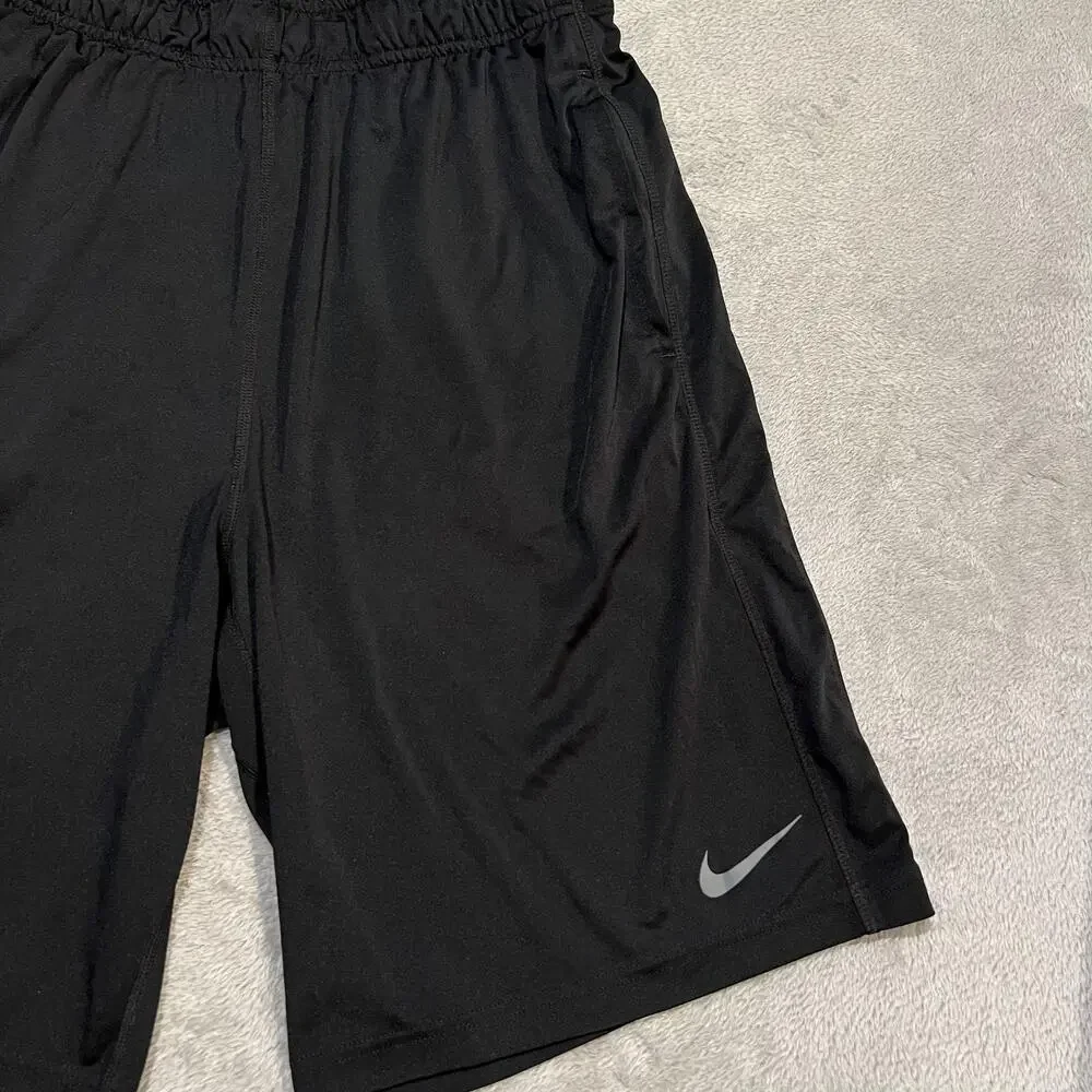Nike Dry Fly Woven Shorts Mens Medium Black Dri-Fit Athletic Training Running